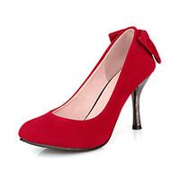 Women\'s Shoes Heel Heels / Pointed Toe Heels Office Career / Dress / Casual Black / Blue / Green / Red / Almond