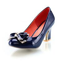 Women\'s Shoes Chunky Heel Heels/Round Toe/Closed Toe Pumps/Heels Office Career/Dress/Casual Black/Blue/Coral