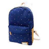 Women Backpack Canvas All Seasons Casual Outdoor Zipper Dark Blue Fuchsia Green Pool Watermelon