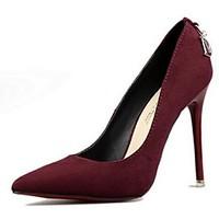 womens shoes suede pumps fashion sexy stiletto heel comfort pointed to ...