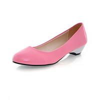 womens shoes leatherette chunky heel heels round toe heels office care ...