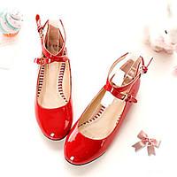 womens shoes leatherette flat heel round toe flats outdoor office care ...