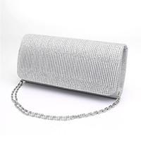 Women Evening Bag Glitter All Seasons Wedding Event/Party Formal Minaudiere Ruffles Magnetic Blue Gold Black Silver Red