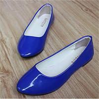 womens shoes leatherette flat heel comfort flats outdoor casual