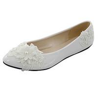 womens shoes low heel pointed toe flats wedding white