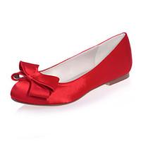 Women\'s Shoes Satin Flat Heel Round Toe Flats Wedding/Party Evening Shoes More Colors available