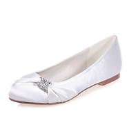 Women\'s Shoes Satin Flat Heel Round Toe Flats Wedding/Party Evening Shoes More Colors available
