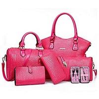 women pu casual bag sets