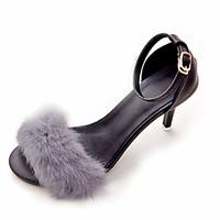 womens sandals comfort slingback slouch boots fur summer casual walkin ...