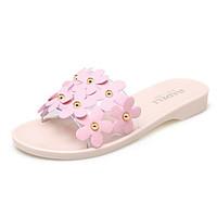 Women\'s Slippers Flip-Flops Sandals Comfort Novelty Customized Materials Spring Summer Office Career Dress Casual Flower Flat Heel