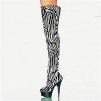 Women\'s Boots Spring Fall Winter Platform Novelty Customized Materials Dress Casual Party Evening Stiletto Heel Platform Zipper