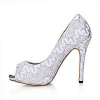 womens heels comfort tulle wedding party evening dress stiletto heel s ...