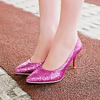 womens shoes glitterstiletto heelpointed toe heels weddingparty evenin ...