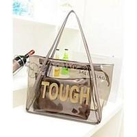 Women Tote PVC Casual Gold Silver Coffee Blue Blushing Pink