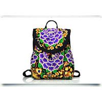 Women Backpack Canvas Polyester Summer Spring Fall Casual Outdoor Drawstring Gold Purple Cyan Red Blue