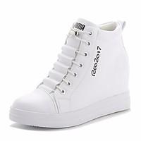 womens sneakers spring comfort pu casual black white