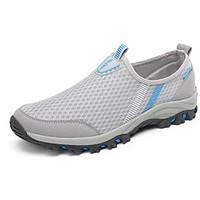 Women\'s Athletic Shoes Comfort PU Spring Summer Outdoor Flat Heel Royal Blue Light Grey Purple Dark Blue Under 1in