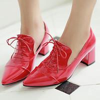 womens shoes kitten heel pointed toe oxfords outdooroffice careercasua ...