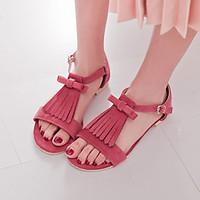 Women\'s Shoes Heel Peep Toe Sandals Outdoor / Dress / Casual Black / Blue / Green / Red/-58