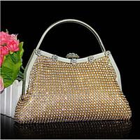 Women Other Leather Type Evening Bag Gold / Silver / Black