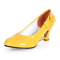 Women\'s Shoes Wedge Heel Wedges / Heels / Novelty Heels Dress / Casual Black / Yellow / Red / White
