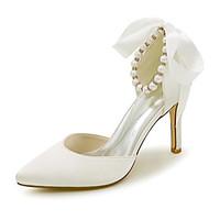 womens shoes satin spring summer fall pointed toe heels wedding party  ...