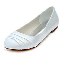 Women\'s Flats Spring / Summer / Fall Others Stretch Satin Wedding / Dress Flat Heel Ruffles Ivory Others