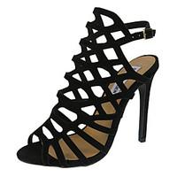 Women\'s Shoes Leatherette Stiletto Heel Heels / Peep Toe / Slingback / Ankle Strap Sandals Party Evening / Dress /
