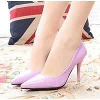 Women\'s Heels Spring / Summer / Fall Comfort PU Casual Stiletto Heel OthersBlack / Blue / Pink /