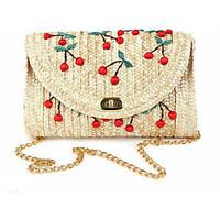 Women Straw Formal Casual Event/Party Wedding Outdoor Office Career Shoulder Bag
