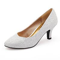 Women\'s Shoes Glitter Kitten Heel Round Toe Pumps Wedding More Colors available