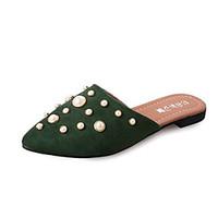 Women\'s Sandals Spring Summer Fall Comfort PU Casual Flat Heel Wedge Heel Imitation Pearl