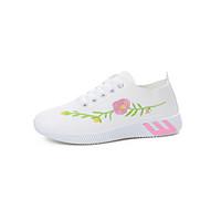 womens sneakers spring summer comfort pu casual flat heel lace up