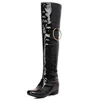 womens shoes patent leather spring winter motorcycle boots boots party ...