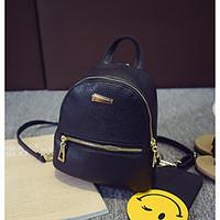 Women PU Casual Backpack