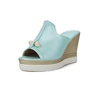 Women\'s Shoes Wedges Heels/Platform/Sling back/Open Toe Sandals Dress Black/Blue/Pink/White