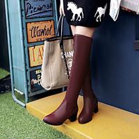 Women\'s Shoes Low Heel Round Toe Over the Knee Boots More Colors available