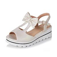 Women\'s Sandals Spring Summer Comfort Leatherette Dress Casual Creepers Bowknot Walking