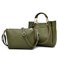 women other leather type casual bag sets