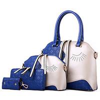 Women PU Shell Shoulder Bag / Tote - Blue / Gold / Brown / Black