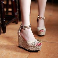 Women\'s Shoes Wedge Heel Peep Toe Ankle Strap Sandals More Colors available