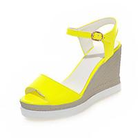 Women\'s Shoes Wedges Heels/Platform/Sling back/Open Toe Sandals Dress Black/Yellow/Pink/White