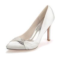 womens shoes silk stiletto heel pointed toe pumpsheels weddingparty ev ...