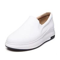 Women\'s Sneakers Spring Summer Fall Winter PU Office Career Dress Casual Flat Heel White Black