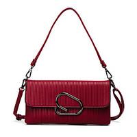 Women PU Formal Casual Event/Party Office Career Shoulder Bag Ruby Black