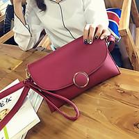 Women PU Casual Event/Party Clutch Violet Green Ruby Black