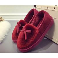 womens sneakers spring comfort fur leatherette casual burgundy coffee  ...