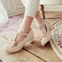 womens heels winter comfort pu casual stiletto heel