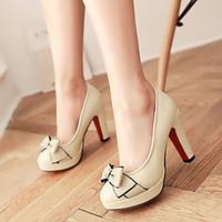 womens shoes leatherette chunky heel heels platform heels outdoor offi ...