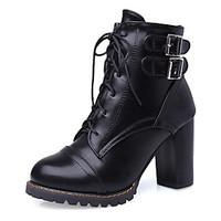 Women\'s Shoes Boots Spring/Fall/Winter Heels/Platform/Fashion Boots/Bootie/Round Toe Office Career/Dress/Casual